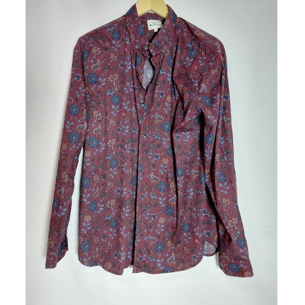 The Original Ben Sherman Ben Sherman Floral Long Sleeve Shirt Knit Size L